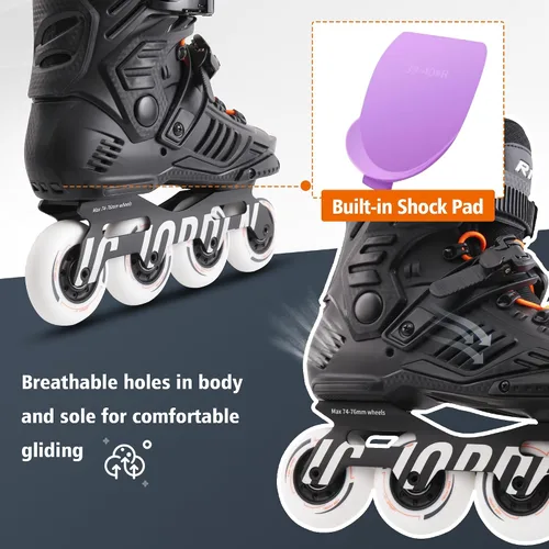 Miniatura 5 de Inline Skates for Women Men, Fitness Speed Racing Skates with Durable Outer Shell, Adult Male Female, Professional Outdoor Fitness Roller Skates