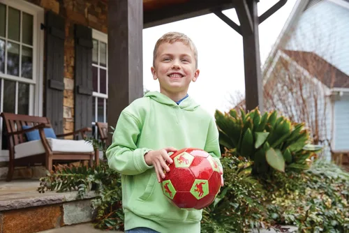 Miniatura 3 de Crocodile Creek Balón de fútbol – Pelota de goma inflable para niños a partir de 4 años – para deportes de interior y exterior – sin PVC