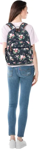 Miniatura 67 de Leaper Mochila para laptop para mujer: linda mochila floral para escuela, universidad, viajes, trabajo, mochila ligera para niños, Negro margarita
