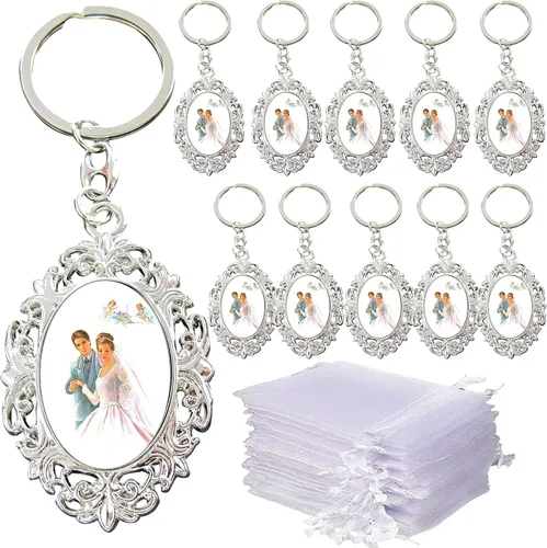 WE Llavero de boda recuerdo de fiesta (12 piezas) regalos para invitados/recuerdos/llavero Boda