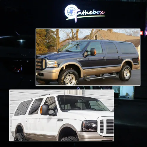 Miniatura 8 de para 2003 2004 2005 2006 2007 Ford F250 F350 F450 F550 F650 Super Duty y 2000-2005 Ford Excursion Luz de Señal de Giro de Lente Ámbar LED Marcador