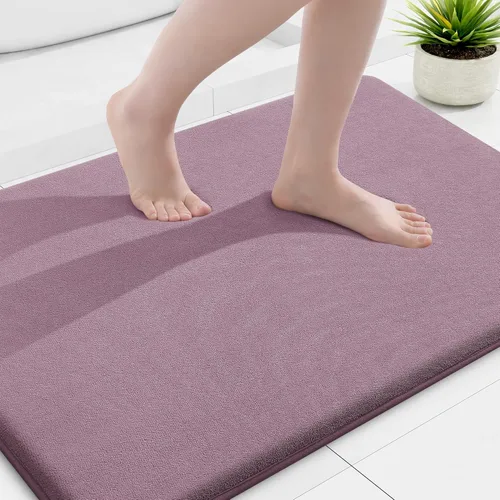 Miniatura 110 de Smiry Tapetes de Baño de Espuma Viscoelástica 36 x 24 pulgadas, Tapetes de Baño Extra Suaves y Absorbentes, Alfombra Antideslizante Lavable