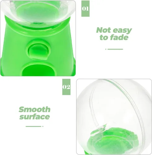 Miniatura 3 de STOBOK Mini máquina de dulces dispensador de juguetes giratorio Gumball Candy Catcher para niños Fiesta Jugar Mejorar la coordinación mano-ojo, Verde