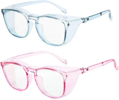 Miniatura 14 de Anteojos de seguridad que no se empañan, con protección UV400, lentes con bloqueo de luz azul para hombres y mujeres, anteojos transparentes