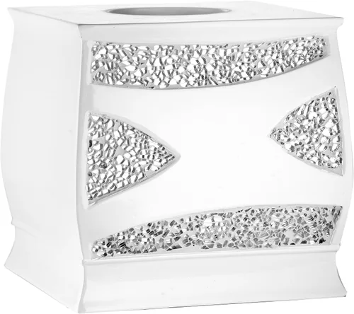 Miniatura 10 de Zahari Home Sinatra - Caja de pañuelos cuadrada para baño, dormitorio, sala de estar, champán