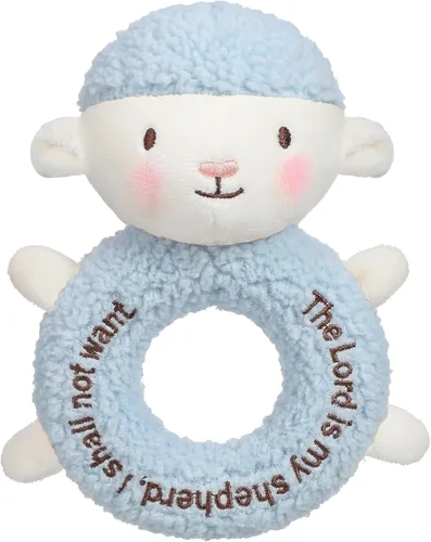 Miniatura 8 de Karenhi Peluche beige de conejito pequeño animal de peluche rezando bautismo de felpa suave para acurrucarse, juguete de Dios bordado, regalos