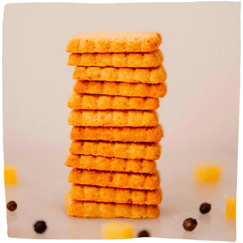 Miniatura 8 de Michel et Augustin Galletas gourmet con queso Comté y pimienta negra, galletas saladas para fiestas, aperitivos franceses, paquete de 3, bolsas