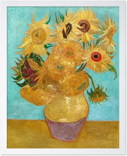 Miniatura 48 de Poster Master Póster clásico de Van Gogh, impresión impresionista vintage, regalo para artista, pintor, autorretrato, sombrero de paja, dibujo