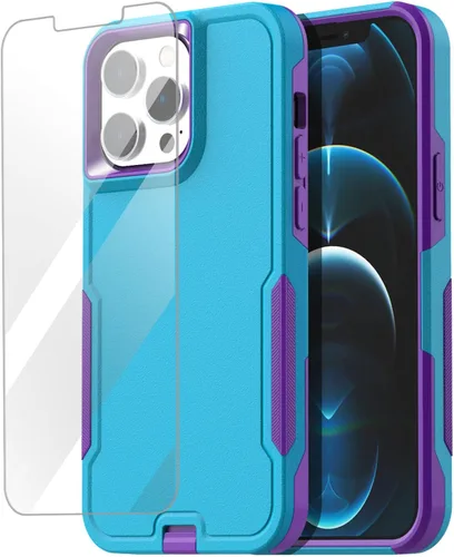 Miniatura 15 de AICase Funda para iPhone 12 Pro Max (6.7"), resistente protección contra caídas, cuerpo completo, a prueba de golpes, a prueba de polvo, protección