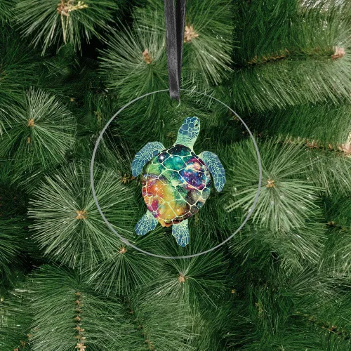 Miniatura 3 de WIRESTER Adornos colgantes para árbol de Navidad, fiestas, automóvil, hogar, oficina, decoración grande de acrílico de 3 pulgadas, listo