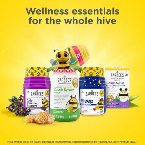 Miniatura 6 de Zarbee's Jarabe de saúco para niños, apoyo inmunológico diario con vitamina C y zinc, suplemento líquido para niños, sabor a bayas naturales, 4
