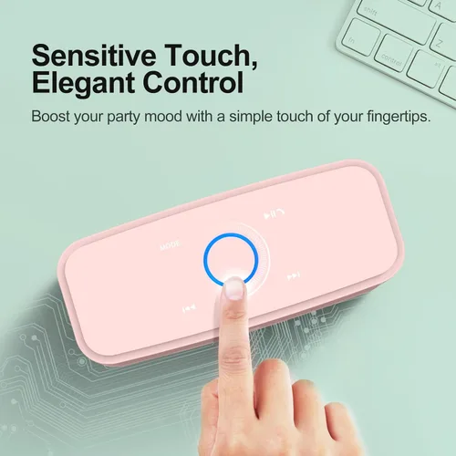 Miniatura 3 de DOSS Touch - Altavoz Bluetooth inalámbrico Rosa claro