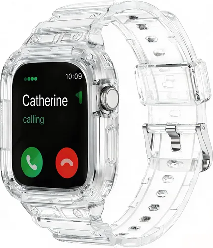 Miniatura 13 de Compatible con Apple Watch Band transparente de 1.929 in 1.811 in 1.772 in 1.732 in 1.654 in 1.614 in 1.575 in 1.496 in para mujeres y hombres