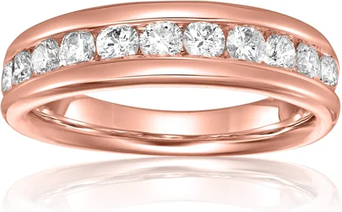 Miniatura 7 de Vir Jewels Anillo de compromiso con diamantes de 12 quilates (ctw) para mujer, anillo de compromiso de ajuste cómodo con diamantes redondos de media