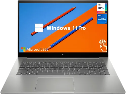 HP Pavilion 17.3 - Computadora portátil HD+ con pantalla táctil, AMD Ryzen 5 7530U de 6 núcleos (Beat i7-1165G7), 64 GB de RAM, 2 TB NVMe SSD,