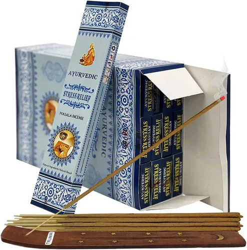Miniatura 13 de Dragons Blood Inciense Sticks and Holder Bundle Ayurvedic Hand Made Insence Insence