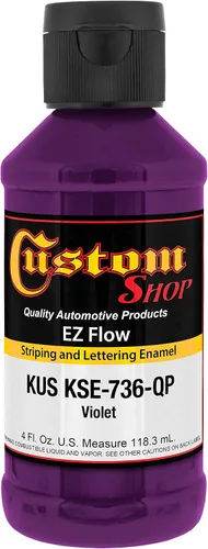 Miniatura 30 de Custom Shop KSE757-QP Triple Black - Pintura esmaltada EZ Flow a rayas y letras – 4 onzas Triple negro
