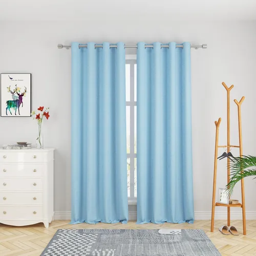 Miniatura 75 de UPOPO Cortinas de niveles de cocina negras de privacidad de lino texturizado de 24 pulgadas de largo, cortinas de café sobre el fregadero, cortinas