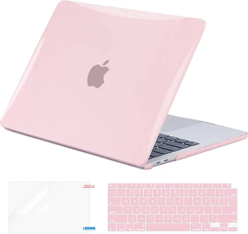 Miniatura 11 de EooCoo Funda rígida compatible con MacBook Air de 13.3 pulgadas M1 Chip 2021-2018 con pantalla Retina, funda protectora de plástico Air de 13.3