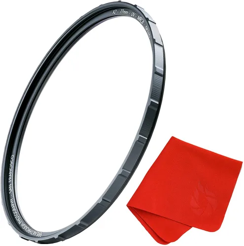 Filtro UV X2 de 1.535 in para lentes de cámara, filtro de fotografía con protección UV con paño para lentes, MRC8, revestimientos nanotec,