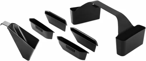 JWWY Interior Storage Organizer Kit for 2021-2026 Ford Bronco 4-Door, Center Console Gear Shift Armrest & Door Grab Handle Storage Tray Bin
