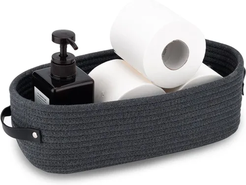 Miniatura 6 de Cesta para Inodoro, Cesta de Almacenamiento Tejida para la Parte Superior del Tanque del Inodoro, Decoración del Hogar Estilo Granja, Cestas