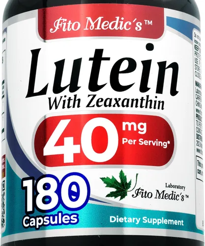 FITO MEDIC'S Lab | Luteína | 180 Cápsulas | 40 mg | Suplementos de Luteína 40 mg | Luteína y zeaxantina | Extracto Concentrado | Luteína 40 mg |