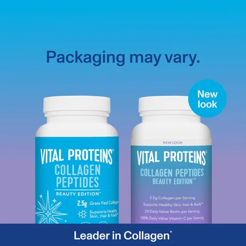 Miniatura 3 de Vital Proteins Cápsulas de colágeno Peptides Beauty Edition, 0.09 oz de colágeno por porción con biotina y vitamina C, 30 porciones (paquete de 2)