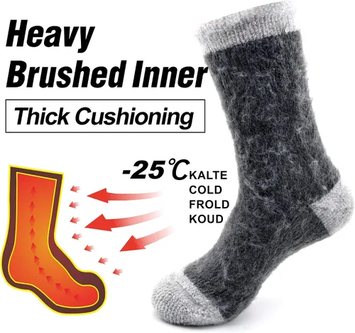 Miniatura 4 de Busy Socks Winter Warm Thermal Socks for Men Women Extra Thick Insulated Heated Crew Boot Socks for Extreme Cold Weather