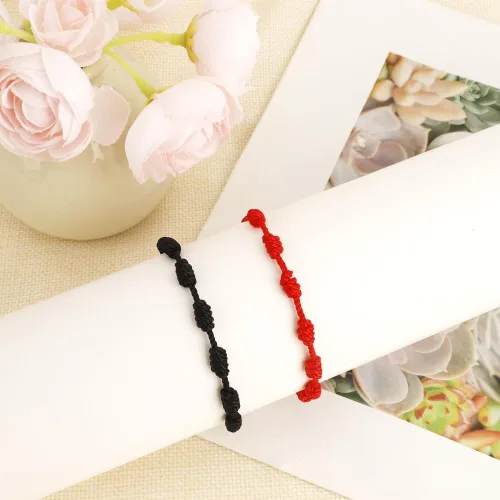 Miniatura 16 de Pulsera de protección con 7 nudos de protección, pulseras ajustables para mujer