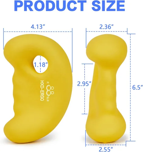 Miniatura 6 de HXD-ERGO Juego de mancuernas ergonómicas para mujeres, pesas de mano para mujeres, para pilates, yoga, correr, entrenamiento de fuerza