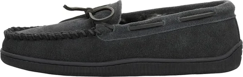 Miniatura 7 de Minnetonka - Pantuflas con suela rígida y forro de pelo para hombre