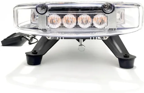 Miniatura 5 de CFLMYYXGS 12V-24V 44" 88 LED ámbar/luz blanca en la azotea barra de luz de advertencia de emergencia 26 patrones estroboscópicos vehículos ley