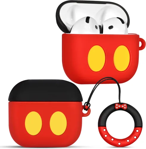 Miniatura 9 de Boaretiu - Funda para Airpods de 4ª generación, con llavero para AirPods de 4ª generación (2024), bolsa de vaca linda Kawaii divertida 3D