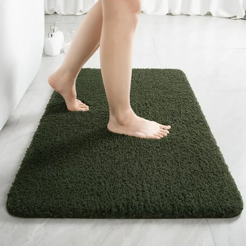 Miniatura 33 de LOCHAS - Tapete de baño de 24x70 pulgadas, suave, grueso y absorbente, hecho de microfibra, para el baño, lavable a máquina, tapete antideslizante