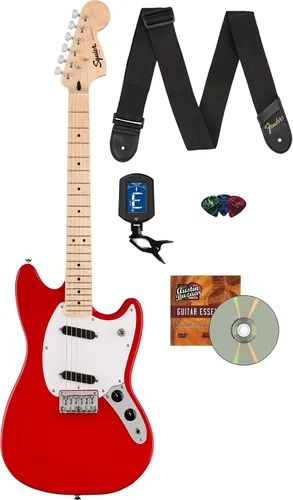 Miniatura 9 de Fender Squier Sonic Telecaster - Paquete California Blue con afinador, correa, púas y DVD de guitarra Austin Bazaar Azul (California Blue)