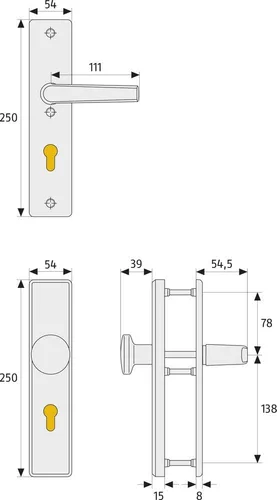 Miniatura 3 de ABUS Accesorios de protección de puerta HLS214 F1, aluminio, 21034