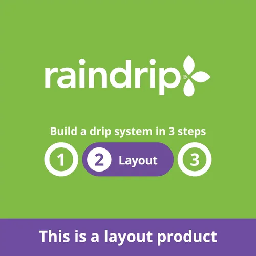Miniatura 4 de Raindrip SDT50P - Tubo de suministro de riego por goteo de 5/8 pulgadas, 50 pies, con adaptador giratorio de rosca de manguera y tapón de extremo