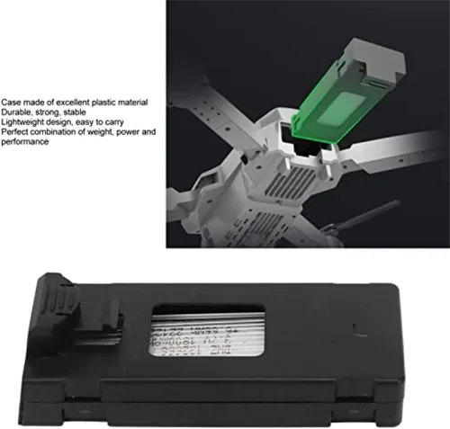 Miniatura 3 de Batería de litio para dron, batería de litio de 3.7 V 1800 mAh RC Drone para E88 E88PRO LsE525 E525 PRO, con cable de carga 5 en 1