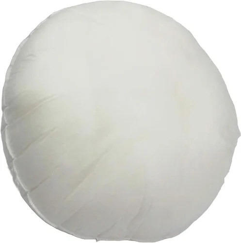 Mybecca Funda de almohada redonda de 16 pulgadas de poliéster de primera calidad, estándar/blanco, buena para almohada redonda de 14 pulgadas,