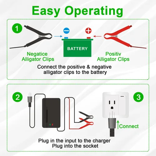 Miniatura 5 de Cargador de batería LifePO4 de 12V 10A 14.6V Cargador inteligente y mantenedor para baterías automotrices recargables LiFePO4 de litio y hierro