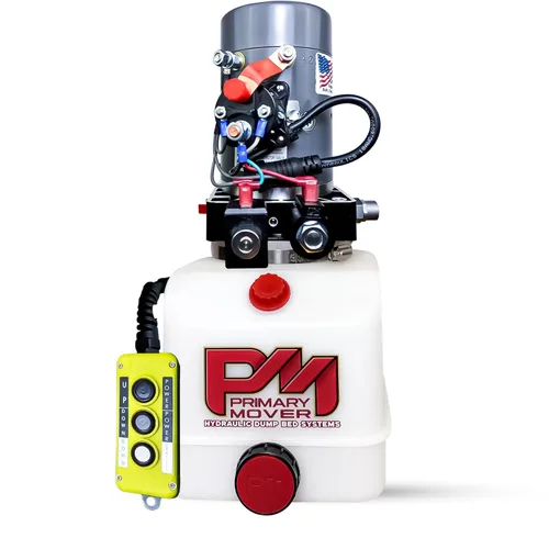 Miniatura 9 de Bomba hidráulica KTI de 12 Vcc de efecto único de 4 cuartos para remolque de descarga - Unidad de potencia hidráulica - Bomba de remolque
