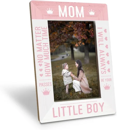 Miniatura 13 de Regalos para mamá de parte de hija e hijo, To My Mom Thank You For Being Such an Important Piece of My Life Love You Forever; marco de fotos