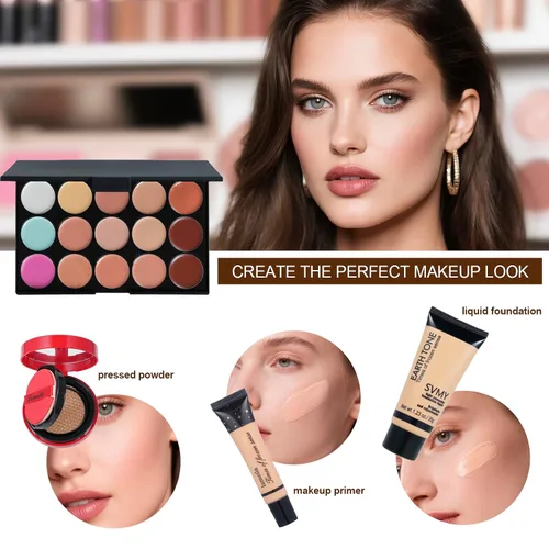 Miniatura 5 de Kit completo de maquillaje todo en uno para mujeres, Set de maquillaje de viaje, Set de regalo de maquillaje para niñas y adolescentes, Kit