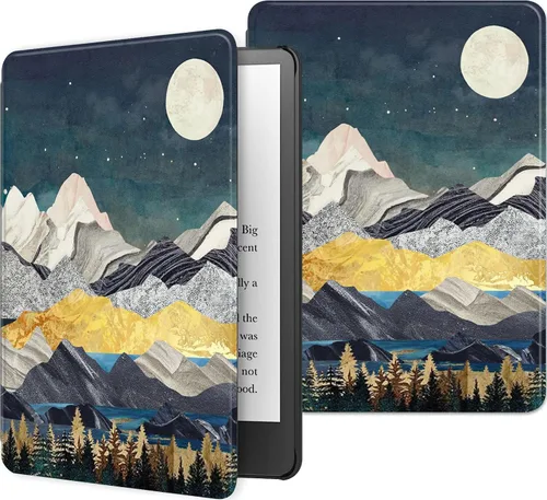 Miniatura 96 de Funda para Kindle básico de 6 pulgadas (11.ª generación), múltiples ángulos, piel sintética, delgada, con función de encendido y apagado automático