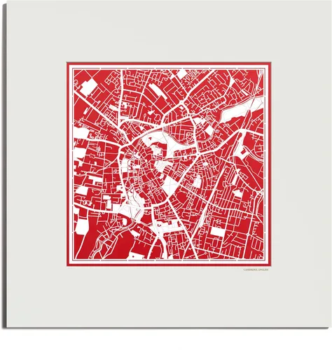 Miniatura 7 de O3 Design Studio Mapa de corte de papel Madrid negro mate de 20 x 20 pulgadas
