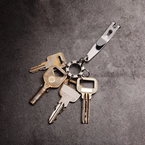 Miniatura 5 de UltraTac Clip de bolsillo de transporte profundo, clip de suspensión multiusos para llaves, linternas, cuchillos, acero inoxidable (paquete de 1)