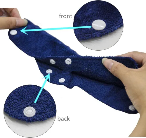 Miniatura 2 de Vincha antisudor para casco, forro de algodón para casco, vinchas antisudor reutilizables para casco (Azul)