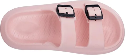Miniatura 3 de KVbabby Sandalias de nube para niños, doble hebilla ajustable, sandalias para niñas y niños, suela gruesa, cojín de ducha antideslizante