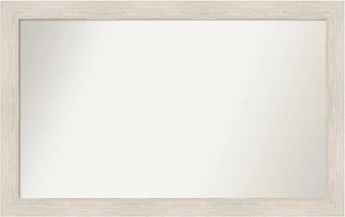 Amanti Art Espejo personalizado, espejo de baño de madera dura, espejo de pared o espejo de tocador de baño sobre el fregadero (32 x 51 pulgadas),
